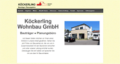 Desktop Screenshot of koeckerling-wohnbau.de