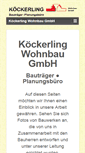 Mobile Screenshot of koeckerling-wohnbau.de